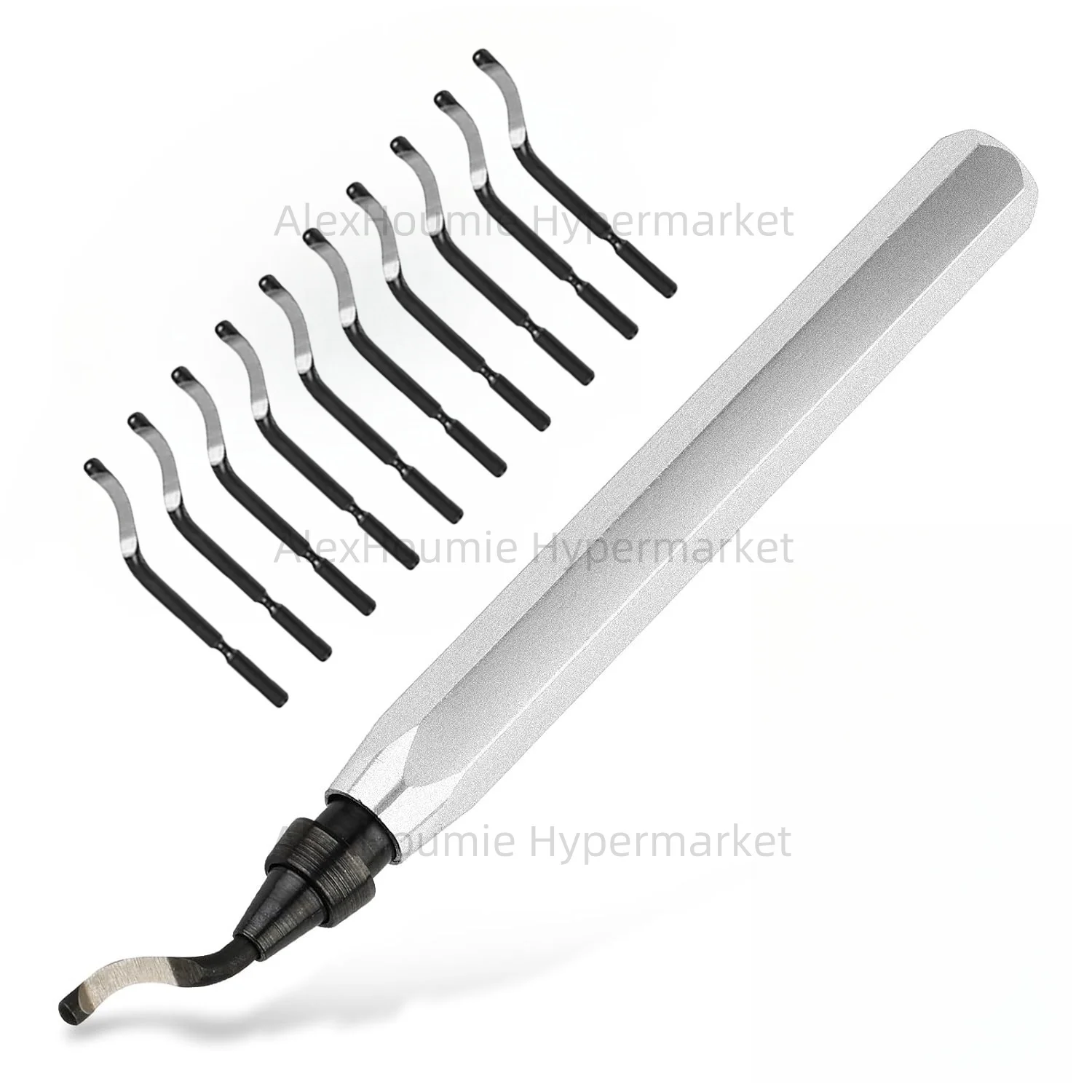 Deburring Remover Cutting Tool RB1000 Metal Handle and BS1010 Rotary Deburr Blade Replacement for Resin PVC Plastic 3D Printing