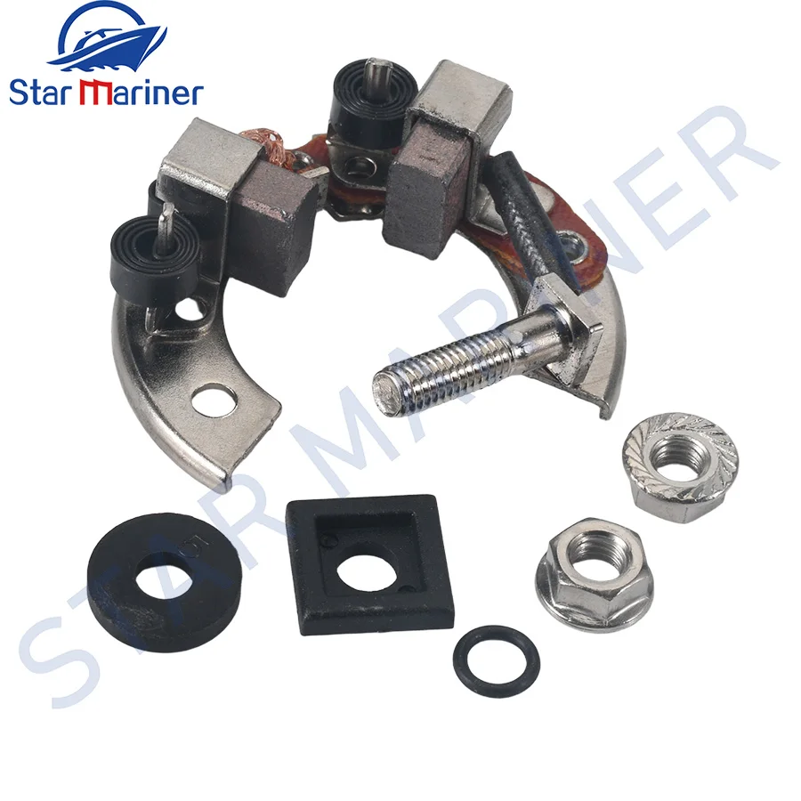 

689-81840-11 Держатель щетки в сборе для подвесного двигателя Yamaha, стартер 6HP 8HP 9,9HP 25HP 30HP 40HP 50HP 60HP 70HP 689-81840