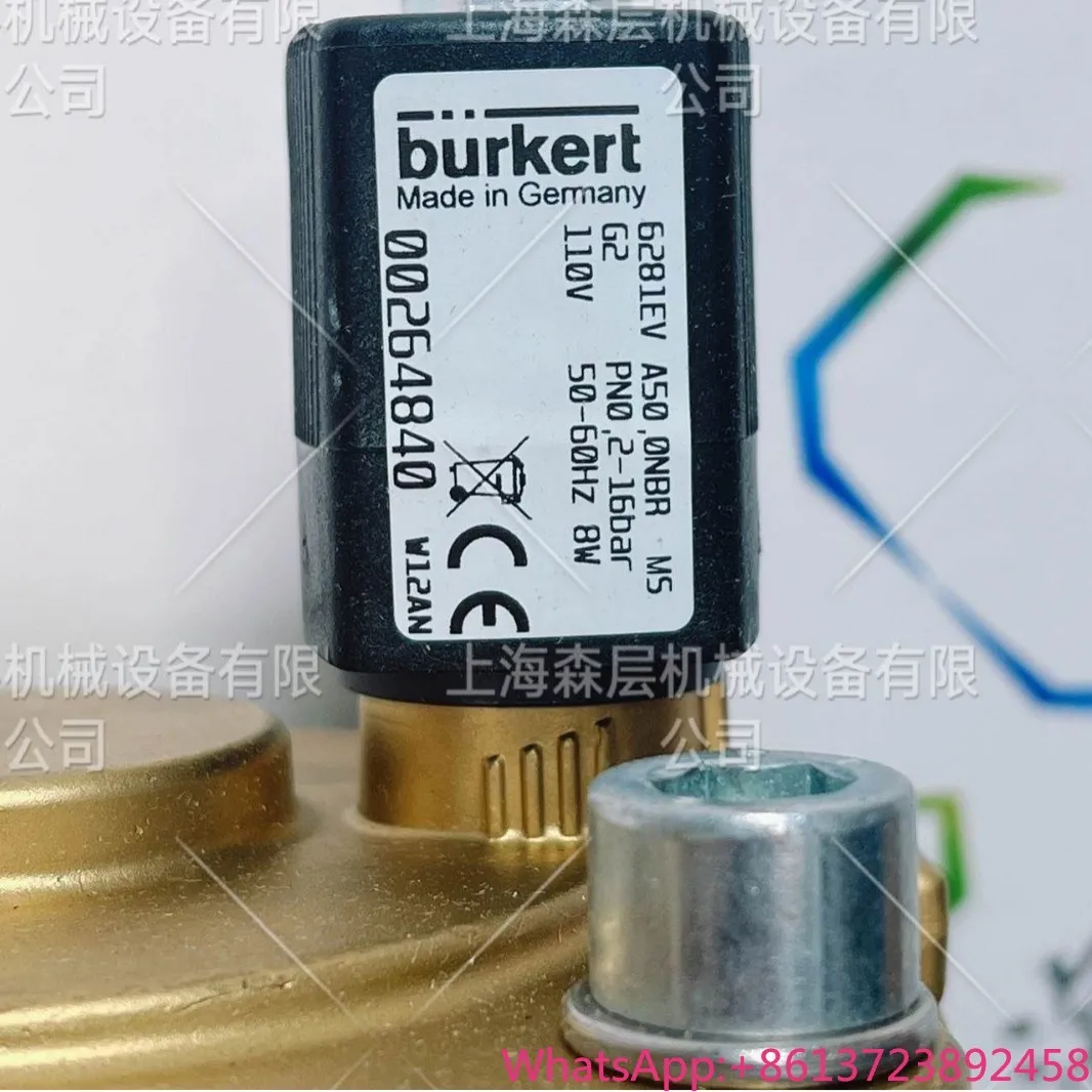 

2025 BURKERT 6281 Servo Assisted Diaphragm Solenoid Valve 264840 Shanghai Senlayer Spot