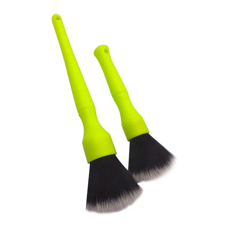 Detailing Brush For Car Smooth Detailing Crevice Brush For Car Care Luminous Detailing Brush Set 2 PCS For Cleaning Interior