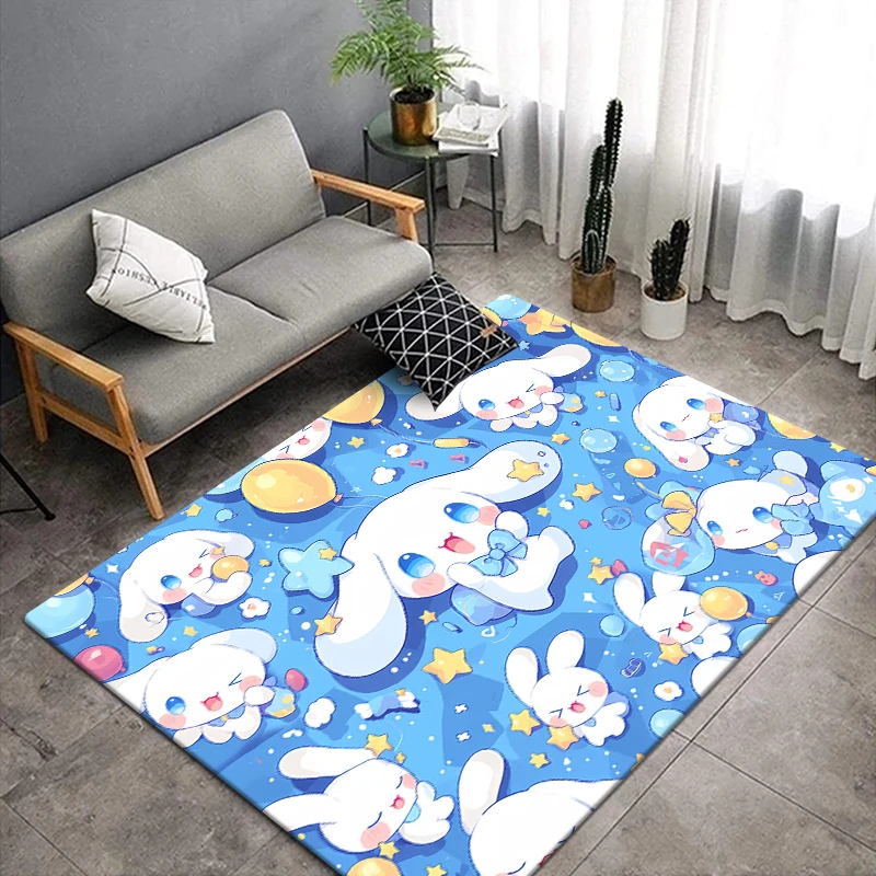 Sanrio Cinnamoroll,Pochacco HD Printed Outdoors Carpet,Living Room Decoration,Sofa,Table Rug.Picnic,Door,Camping,Bedroom Mat.