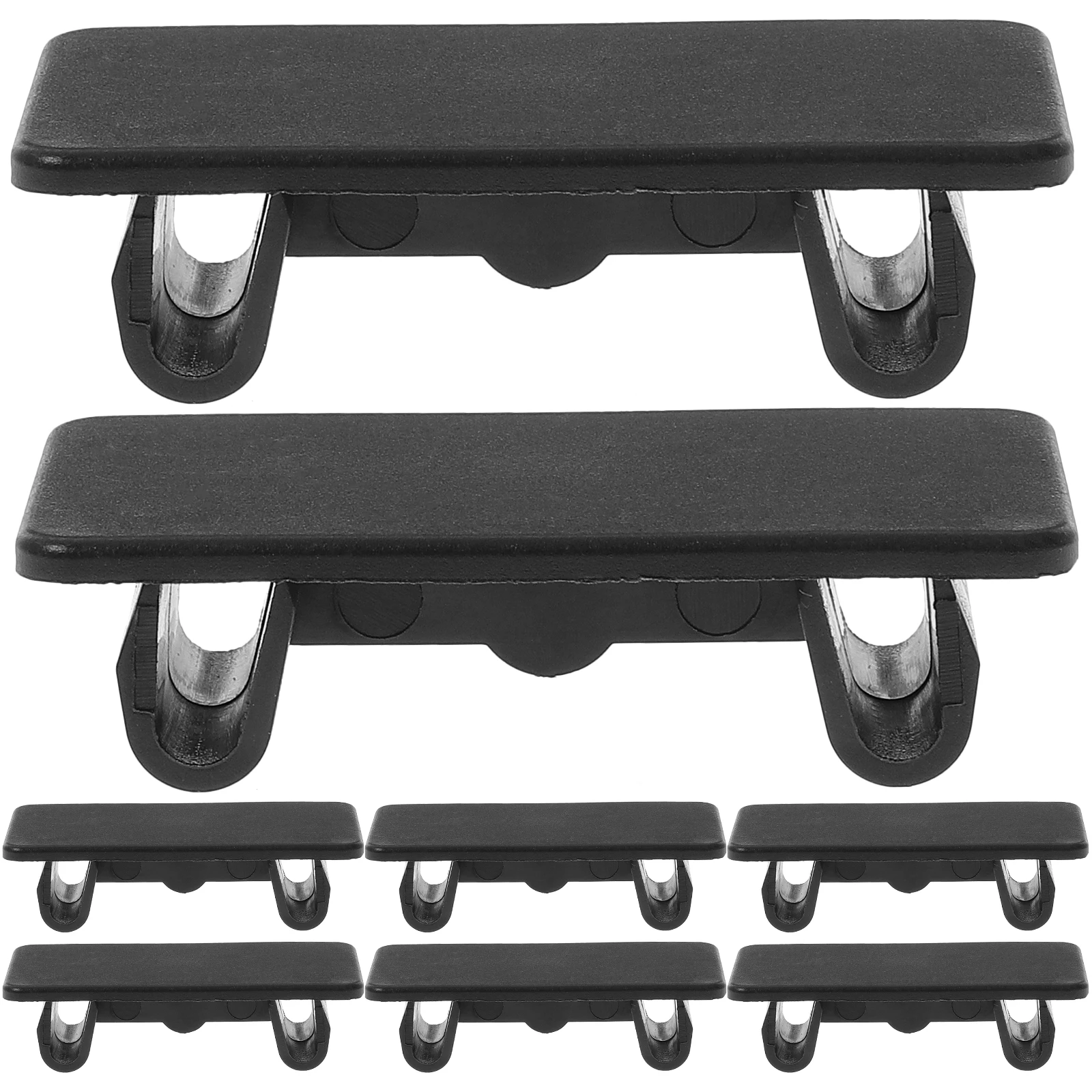 

8 Pcs Switch Panel Cover Premium Nylon Toggle Hole Rocker Covers Snap-in Car Relay Plug Bracket Filler Rectangular Automotive