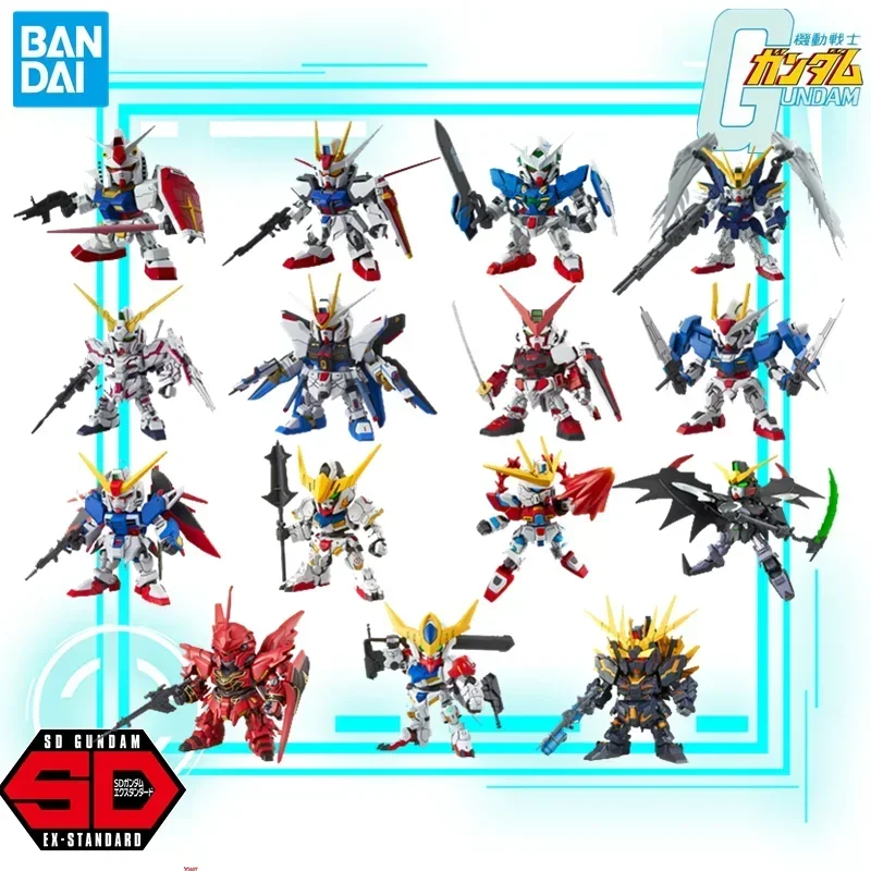 Bandai Gundam Model Kit Anime Figure All SD BB Exia Repair II GN-001 Rx78 Gundam Collection Gunpla Action Figure Toy Boys Gift