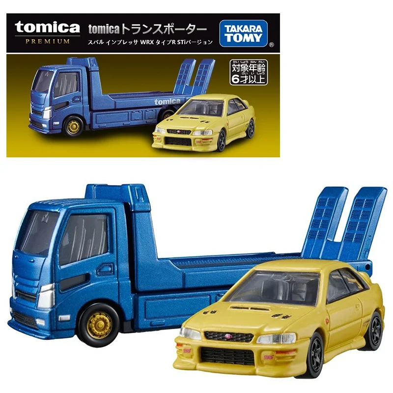 

Takara Tomy Tomica Transporter Subaru Impreza WRX Тип R STi Версия автомобилей из сплава литая модель автомобиля для мальчиков