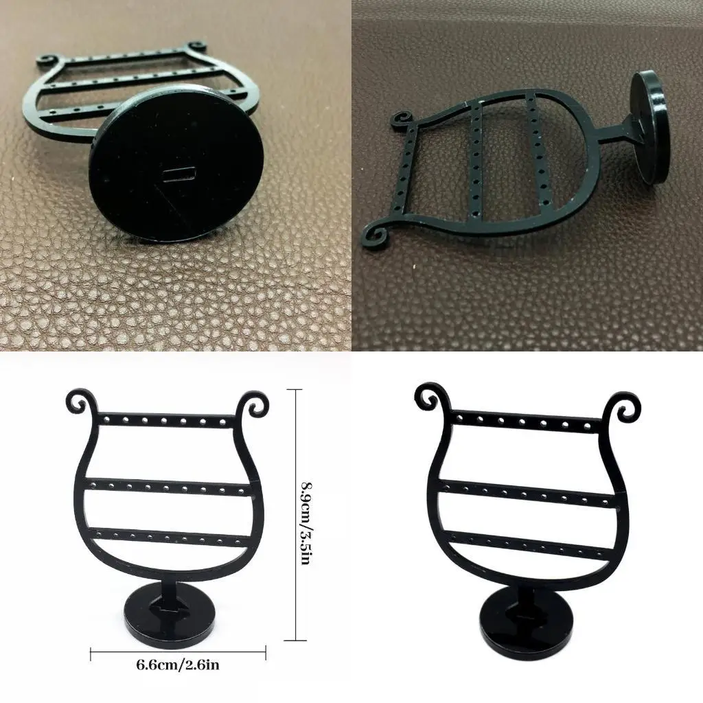

J78F Mini Glass Jewelry Earrings Stand Jewelry Props Rack Showcase