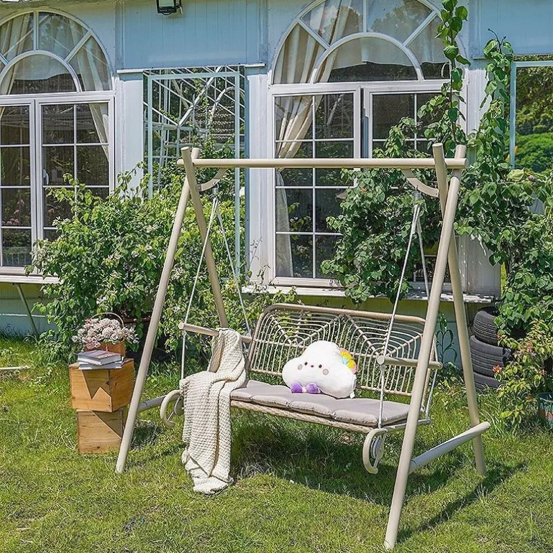 

Swing outdoor hanging chair courtyard swing outdoor double hammock small courtyard Internet celebrity garden bed and breakfast