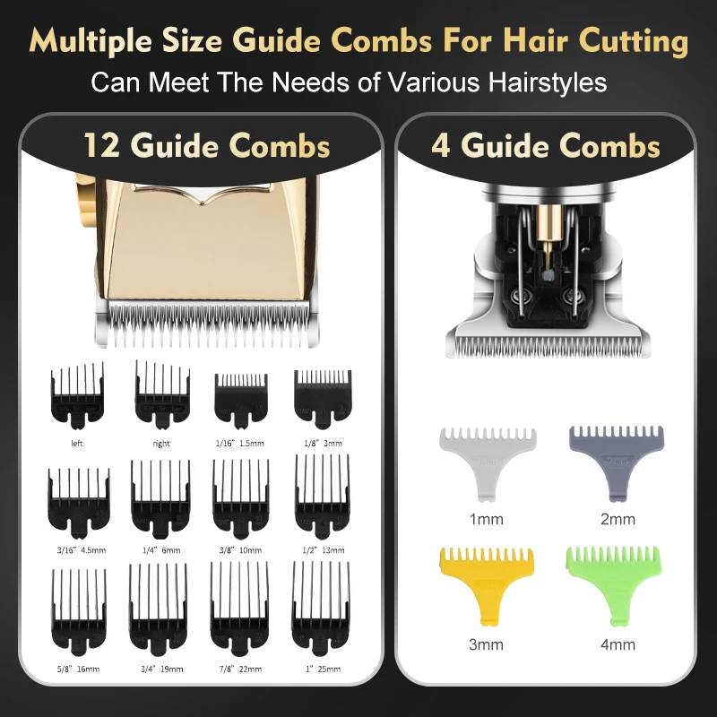 Resuxi 985 جديد 3 في 1 مشابك شعر ماكينة تشذيب شعر الأنف 3 قطع مجموعة أدوات للعناية الشخصية للرجال للاستخدام الاحترافي #5