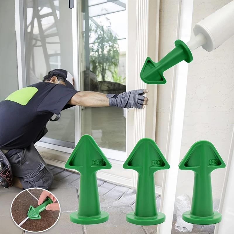 Glass Caulk Tool Kit Angle Scraper Sealant Remover Grout Finisher & Smoothing Tool for Kitchen Bathroom Tile Joint Repair