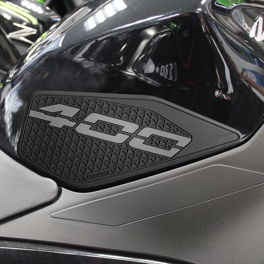 

For Kawasaki NINJA 400 2018-2025 Anti-slip Motorcycle Side Grips Tank Pad Protector Rubber Mat Custom Fit for Bike Fuel Tank