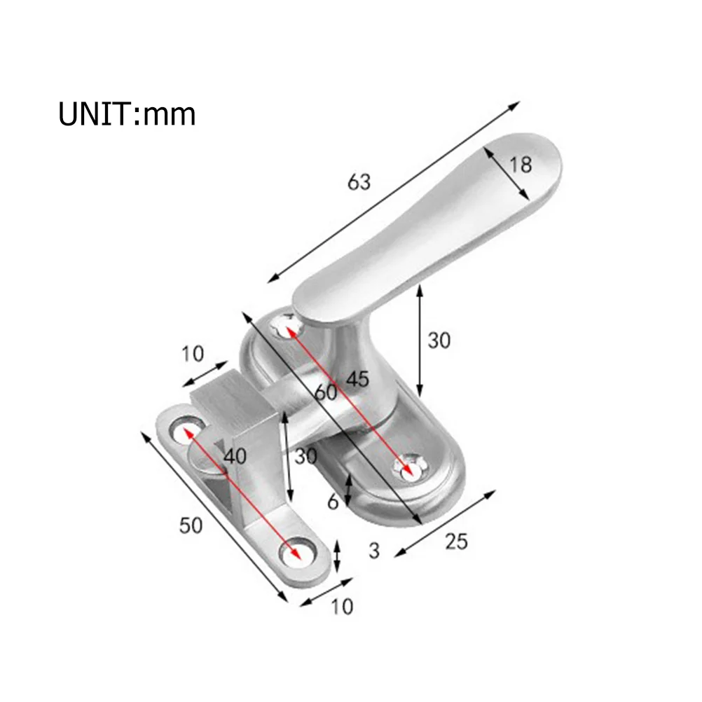 

Stainless Steel Door Buckle Pin Lock Locks Universal Window Sliding 304 Hasp Bolt