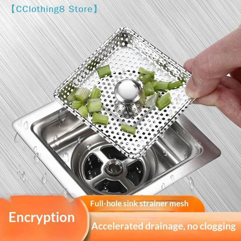 

Sink Drain Strainer Stopper Stainless Steel Kitchen Sink Plug Filter Stopper Anti Clogging Odor Bathroom Accessories【AliS8】