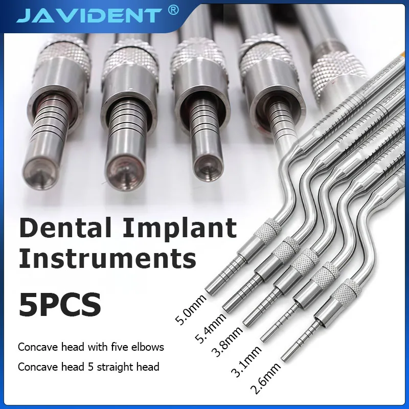 Dental Implant Osteotome Instruments Dental tooth extraction tool maxillary Sinus Lift Bended straight ( Concave Tips)