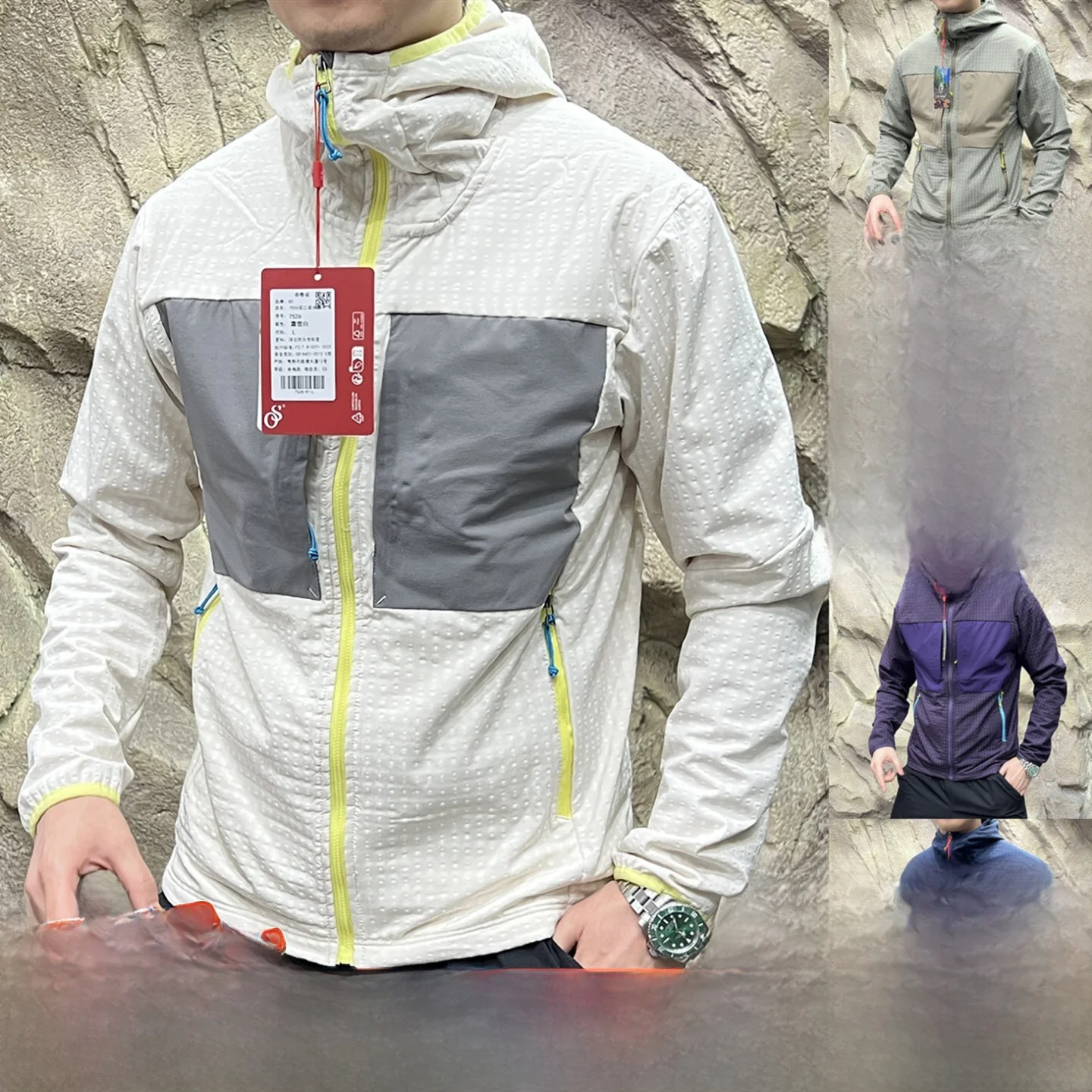 

Износостойкий водостойкий ветрозащитный теплый плед 3D Fce Outdoor Soft ell Jaet для мужчин и женщин с капюшоном и подставкой...