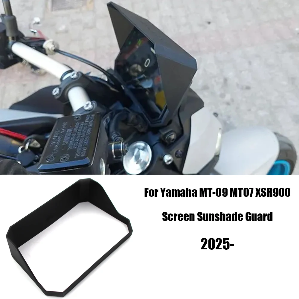 

Для Yamaha MT-09 MT07 XSR900 2025-аксессуары для мотоциклов, солнцезащитный козырек, экран прибора, солнцезащитный козырек, защита приборной панели