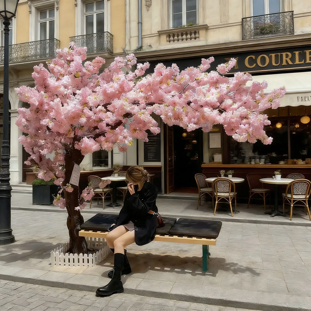 

Искусственные деревья сакуры ручной работы из шелка для свадеб и оформления торговых центров