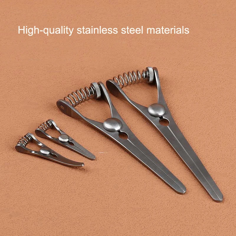 Non-invasive hemostatic clamp, Haba dog forceps, spring-type adjustable microscopic hemostatic clamp, arteriovenous clamp