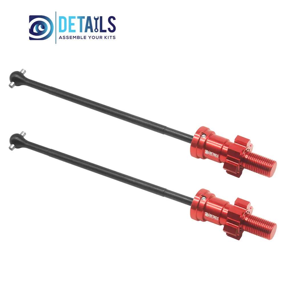 Hobby Details Metalowy Zestaw Wałów Napędowych Do Traxxas Pro Scale Sand FUNCO Samochód 2 szt./zestaw A: Czarny B: Czerwony