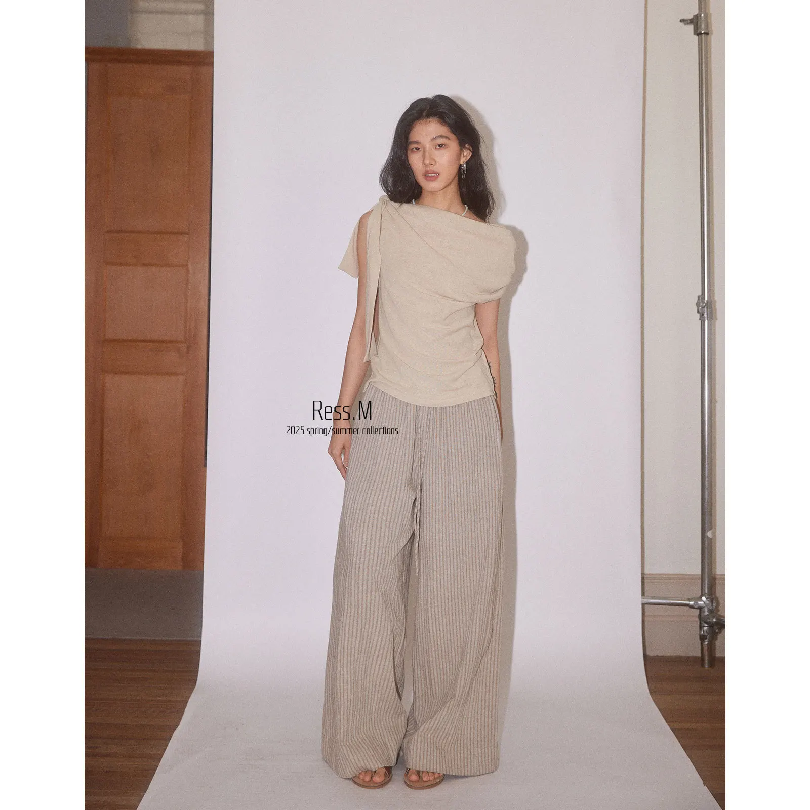 Women T-shirt 2026 Spring Summer Women's Irregular Multi Way Elegant Top Stylish Tie Knot Sleeveless Blouse Base Layer