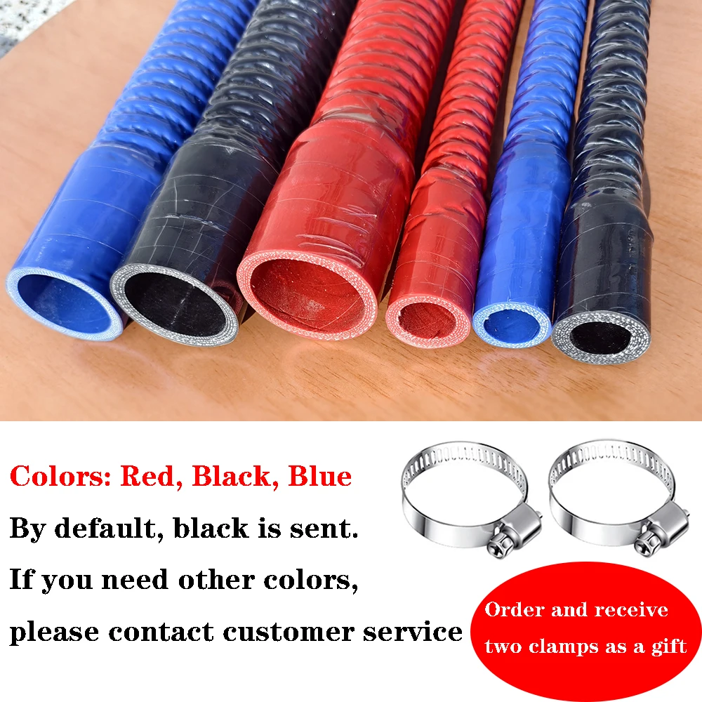 ID16-110mm Automotive Silicone Steel Wire Pipe, Coolant Pipe, High Temperature Resistant Laminated Silicone Water Pipe