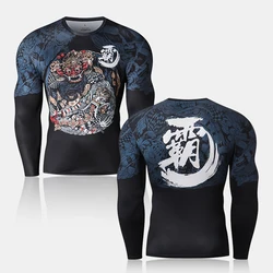 3D Printed Men's Fitness Top T-Shirt Harajuku Compression Shirt Anime Sports Fashion Japanese Men's Top