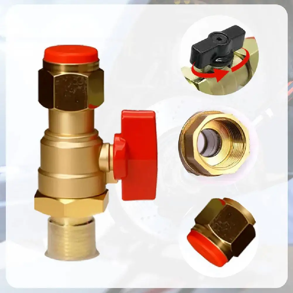 

Universal integrated front wheel gas cutoff switch pipe pipe brake shut-off valve new trailer cylinder E7N2