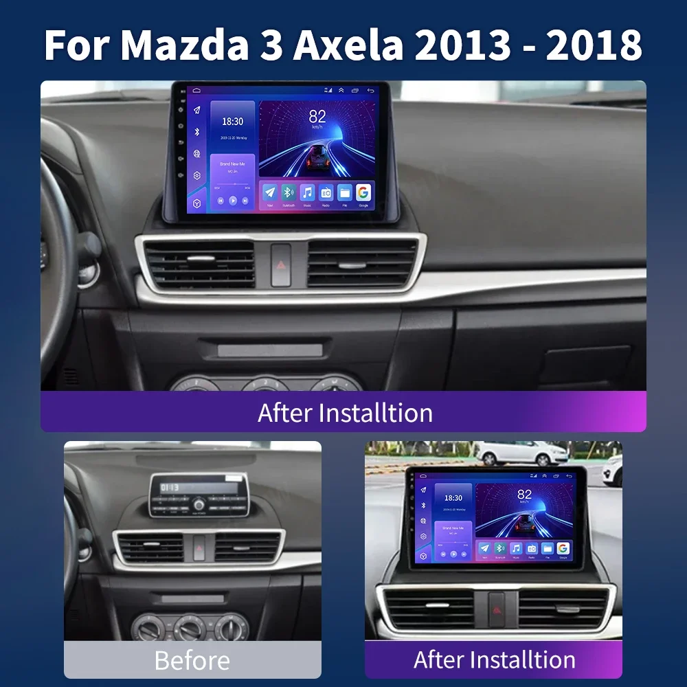 for Mazda 3 Axela 2013-2018 Car Radio 2 Din Android Car Stereo GPS WIFI Navigation Multimedia Video Player Head Unit Autoradio