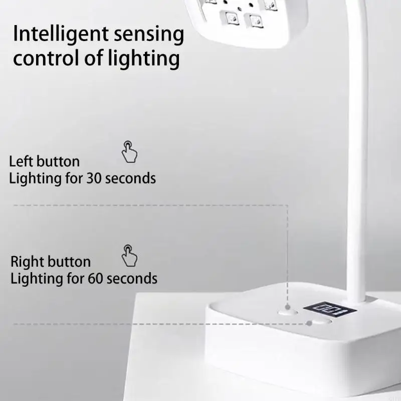 Q1FB nagellicht voor gel nagels Flexibele nagellamp Oplaadbare nageldroger Sneldrogende nagellicht Fastdrogende nageldroger