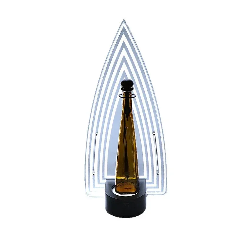 LED Luminous Wine Seat Neon Wine Rack Tequila Cocktail Champagne Bar KTV Props Wine Display Rack
