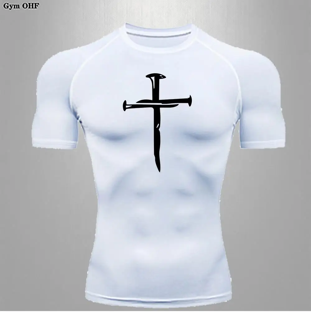 

Anime Men's Compression Short Sleeve T Shirt Men Sport T-Shirt Quick Dry Bodybuilding Running Shirt Gym Tops Fitness Rashgard
