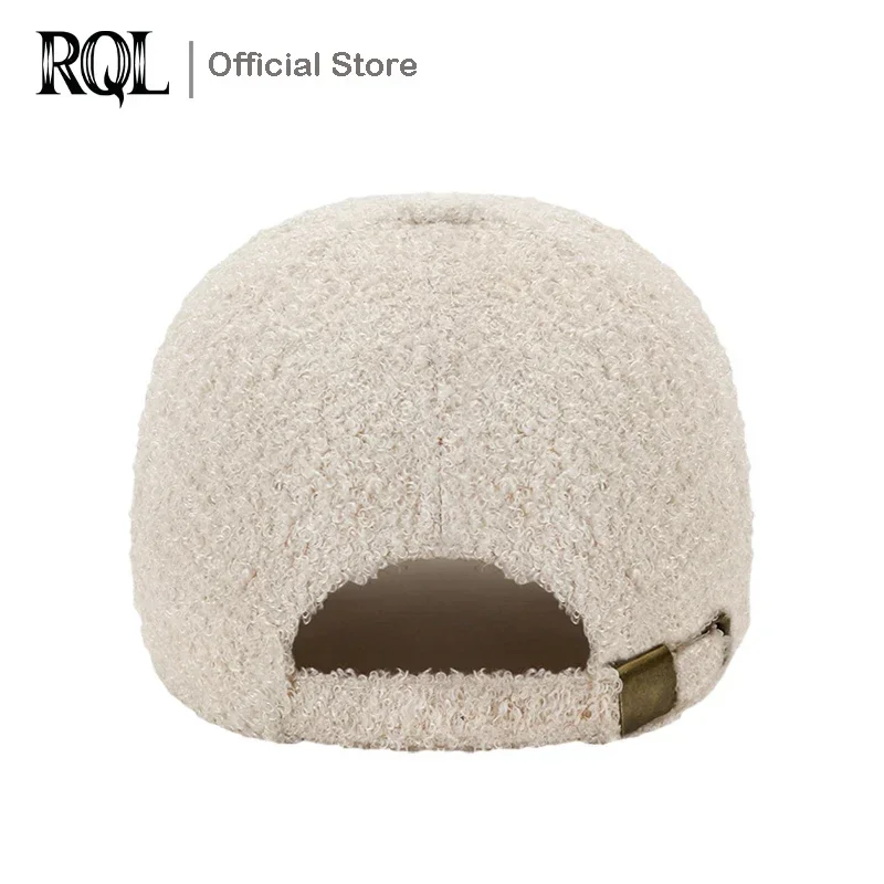 Winter Baseball Cap for Women Lamb Teddy-Fleece Wool Fashion Warm Hat for Outdoor Travel Trucker Windproof Structured Hat