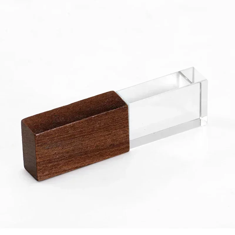 JASTER Crystal Houten USB-stick pen drive U-disk geheugenstick pendrive 4GB 8GB 16GB 32GB 64GB bruiloft cadeau thumb drive