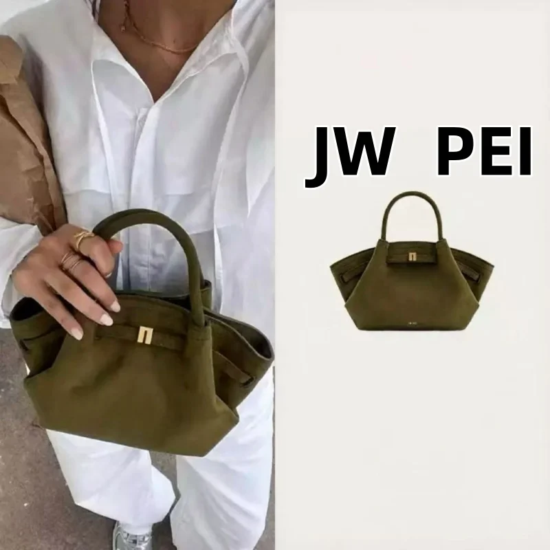 

JW PEI 2026 Women's Canvas Brown Crossbody Shoulder Bag Mini Vegan Leather Tote Bag Handbag Dumpling Bag High Quality Leather