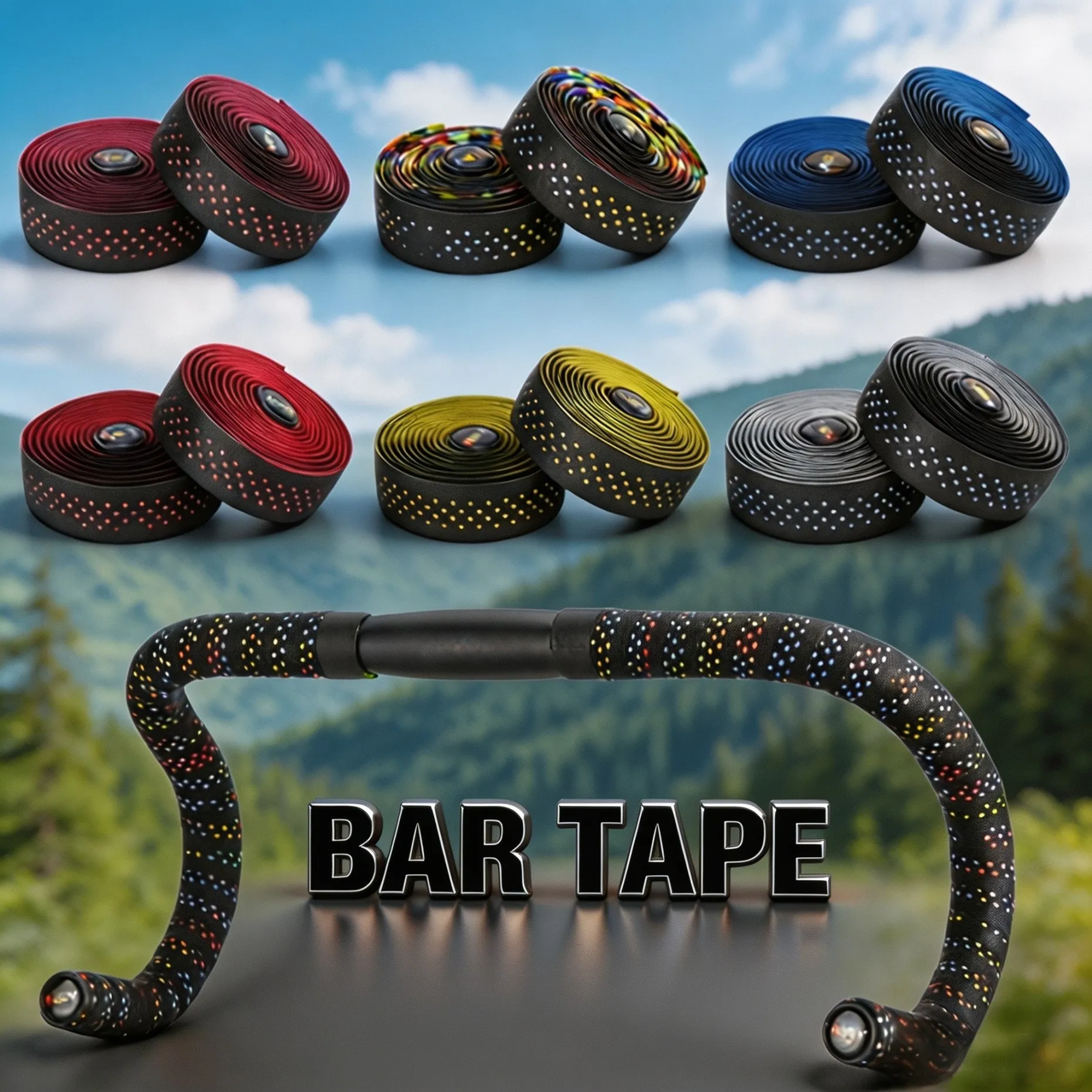 ロードバイクハンドルバーテープ PUレザー EVAシリコン - Bike Handlebar Tape のレビューと価格