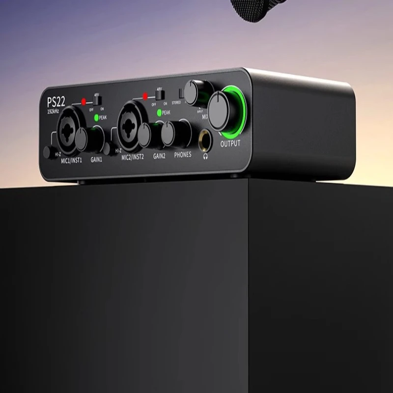 Advanced sound card, special live broadcast for singing, professional computer guitar instrument recording