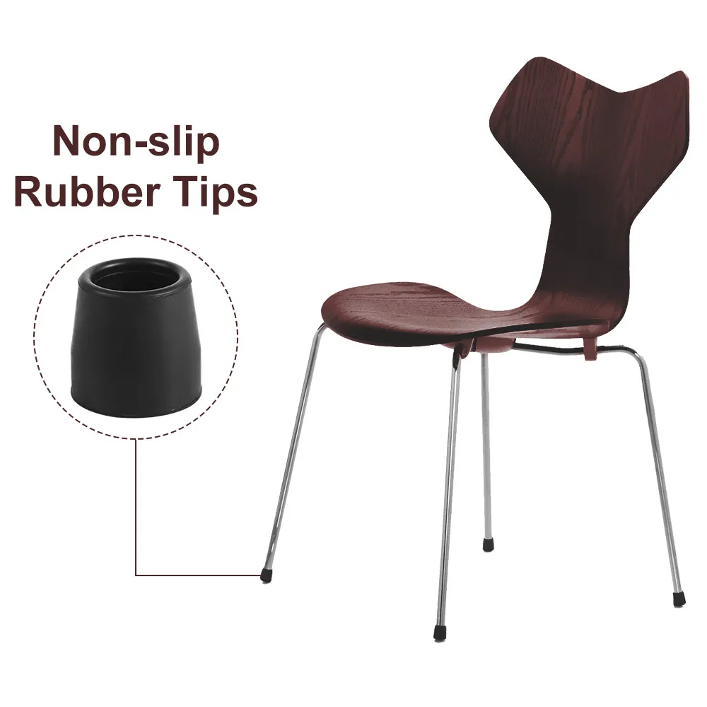 4 pcs Crutch Tip Non-slip Shower Chair Leg Cap Rubber Anti-Skid Protector Cap Floor Protector Replacement Slope Rubber Tip Stool