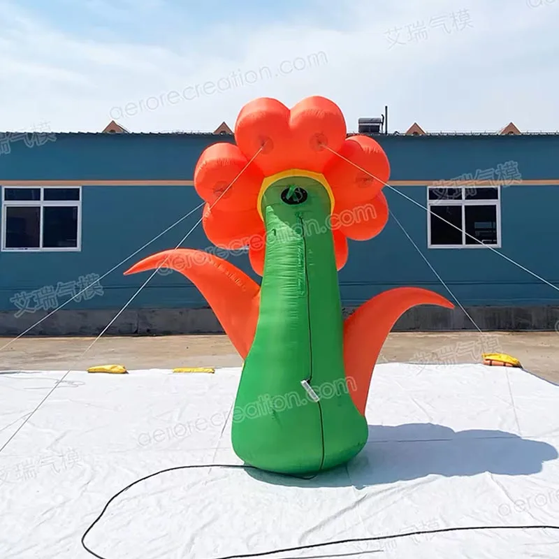 High Quality Garden Advertising Inflatable Flower Mall Hanging Design Customized Giant Inflatable Flower Decoration