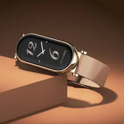 Correa de cuero para reloj inteligente, accesorio de repuesto para Mi Band 9, 8, 7, 6, 5 y 4