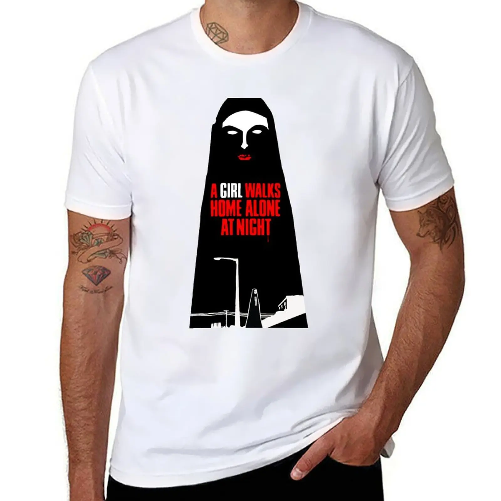 

A Girl Walks Home Alone at Night T-Shirt t shirt man casual anime tshirt T-Shirt