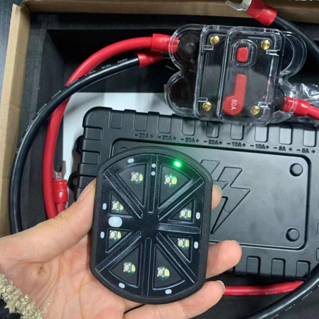 New Arrival Car Lights 8 Gang Control Switch Panel System Multi Switch For Car SUV UTV Caravan Truck Offroad Light 12V 80A