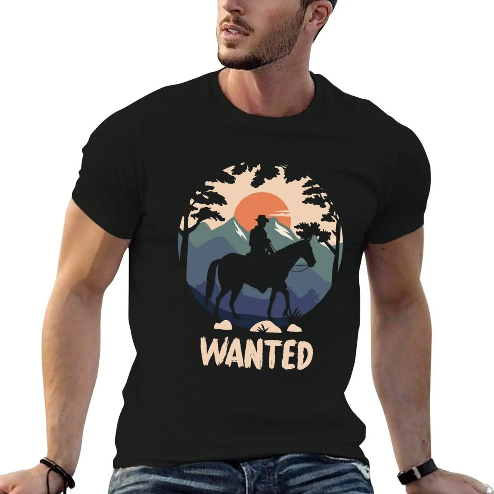 

shirts 100% shirt cotton for cotton rdr2 - wanted pack cowboy t man t T-Shirt summer man tshirt