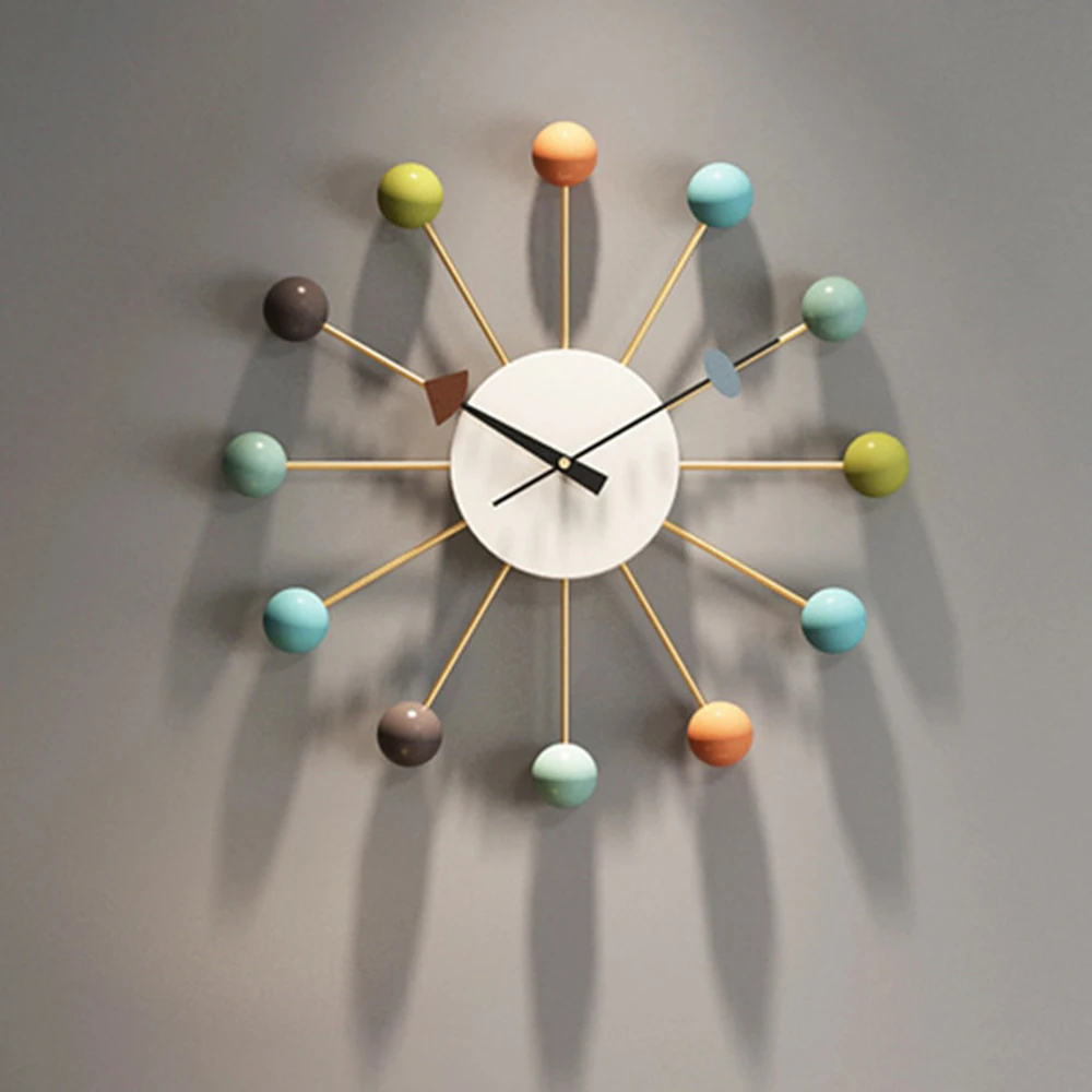 

19.6inch Creative Interior Decoration Wall Clock Simple Decoration Colorful Silent Living Room Fashionable Wall Clock，No battery