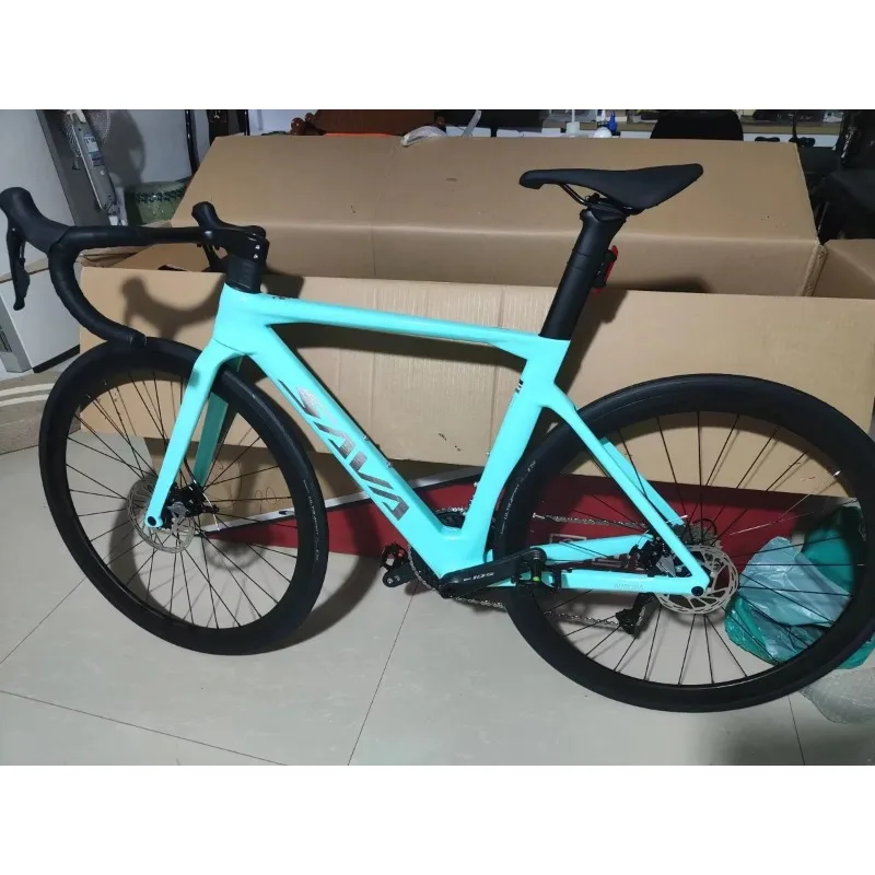 

Full Carbon Fiber Road Bike R7000 22 Speed Disc Brake Ultralight 8.9KG Racing Bicycle for Adults
