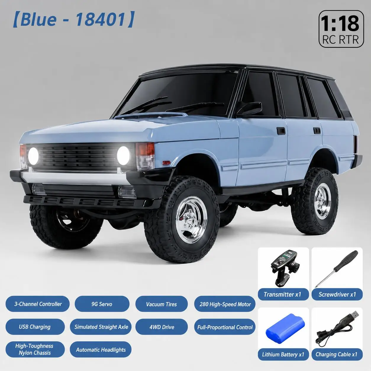 Upgrade Metal Parts RC Car 1/18 LD18401PRO Brushless Motor Metal Drive Shaft Gears Bearings 4WD High Speed Off-Road Vehicle image 3