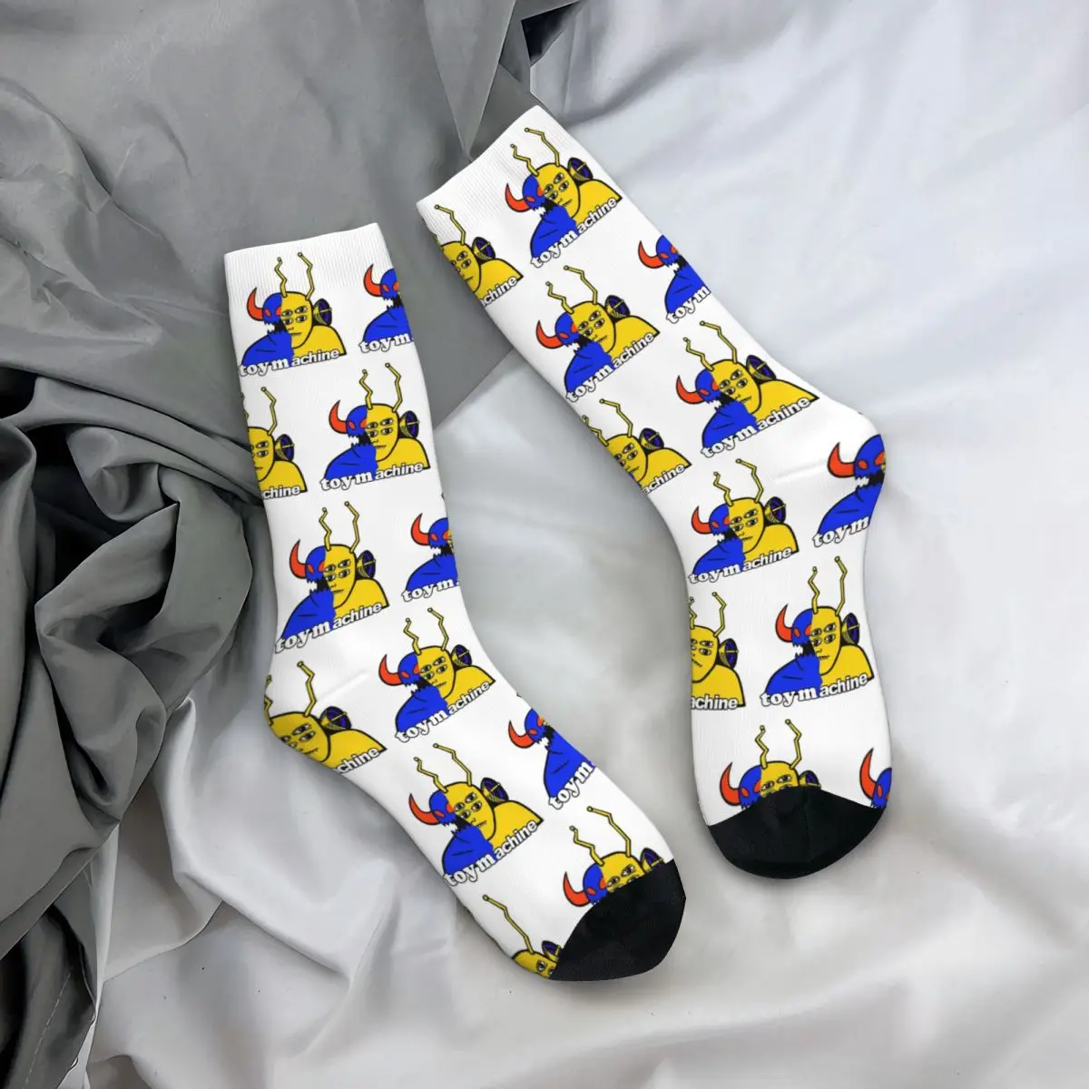 Toy Machine Logo Monsters Socks Harajuku Sweat Absorbing Stockings All Season Long Socks Accessories for Unisex Christmas Gifts