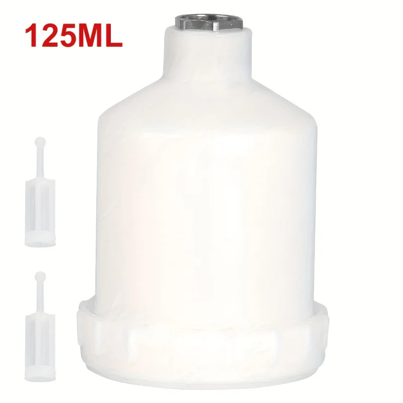 Vaso de pintura de plástico de 125 ml, filtro Belt2One: muy adecuado para impresión por inyección de tinta, pistola pulverizadora por gravedad, duradero y reutilizable, impresión por inyección de tinta
