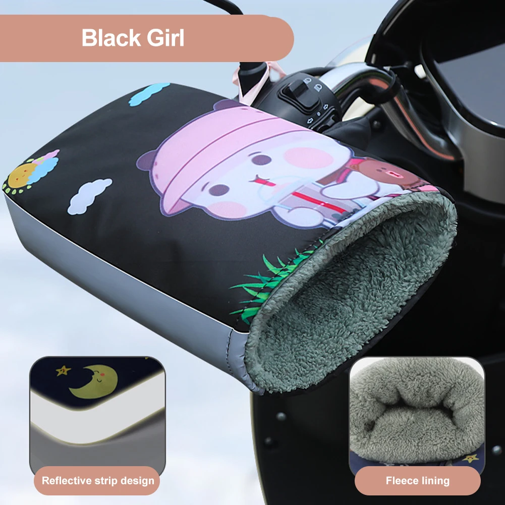 

Motorcycle Scooter Handlebar Grip Muffs Waterproof Windproof Motorcycle Hand Handlebar Gloves Winter Thicken Warmer Gloves