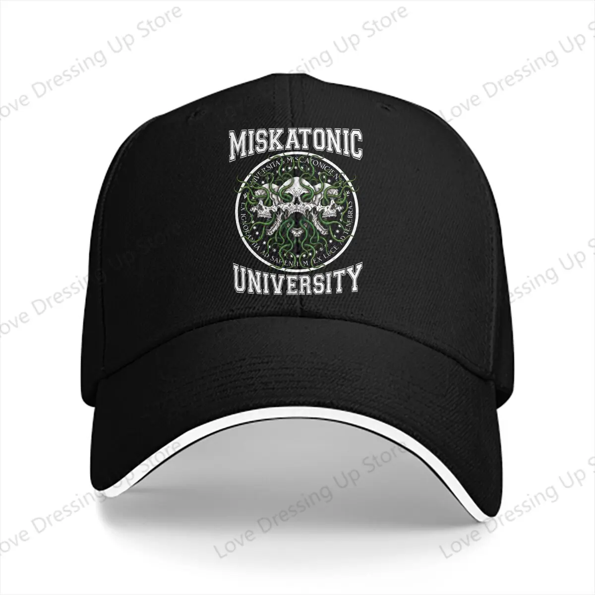 New Cthulhu Lovecraft Men Women Baseball Caps Miskatonic U - Azhmodai Truck Driver Hat Golf Hats