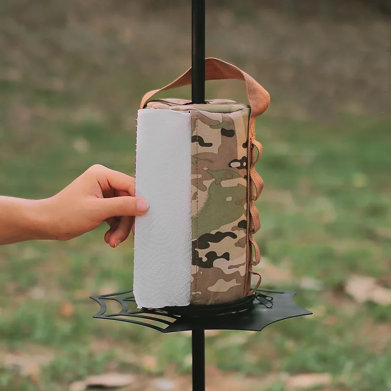 Camping Paper Box Kitchen Storage Bag Hangable Paper Drawer Middle Perforated Towel Kitchen Tissue Box