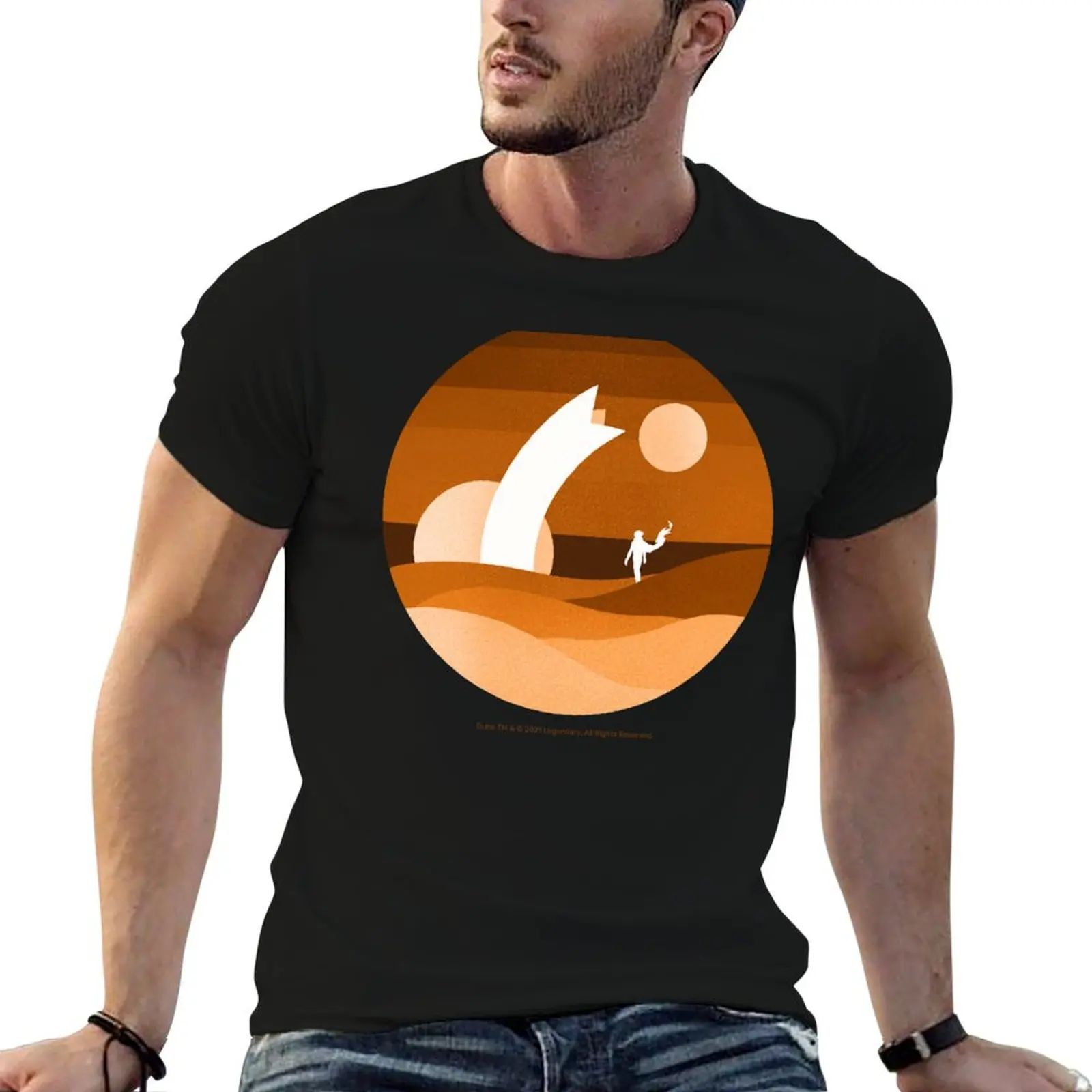 Minimalist Arrakis, Neutral T-Shirt rapper graphic tees tops anime stuff street wear outfits for men