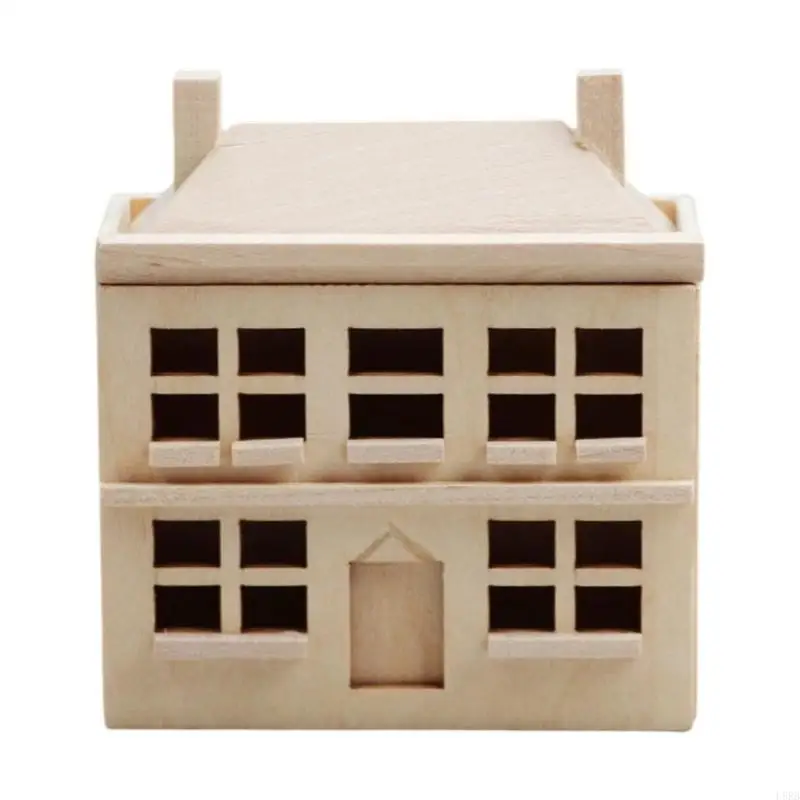 

Miniature Cottage Villa Ornament for Kids Vintage Metal Cottage Figurines Perfect for Desktop Display and Home Decors L8RB